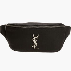 CASSANDRE CLASSIC CROSSBODY BAG IN CANVAS AND LEATHER
BLACK- carried once!